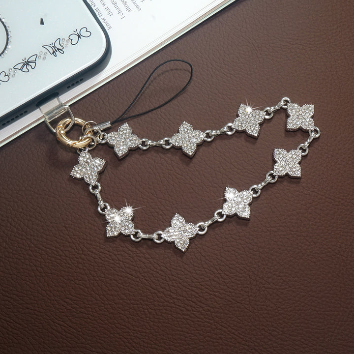 Natural Diamond Four Leaf Charm