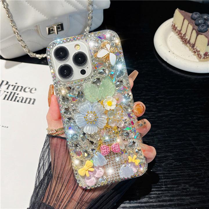 Flower Crystal Diamond Luxury Case - Iphone