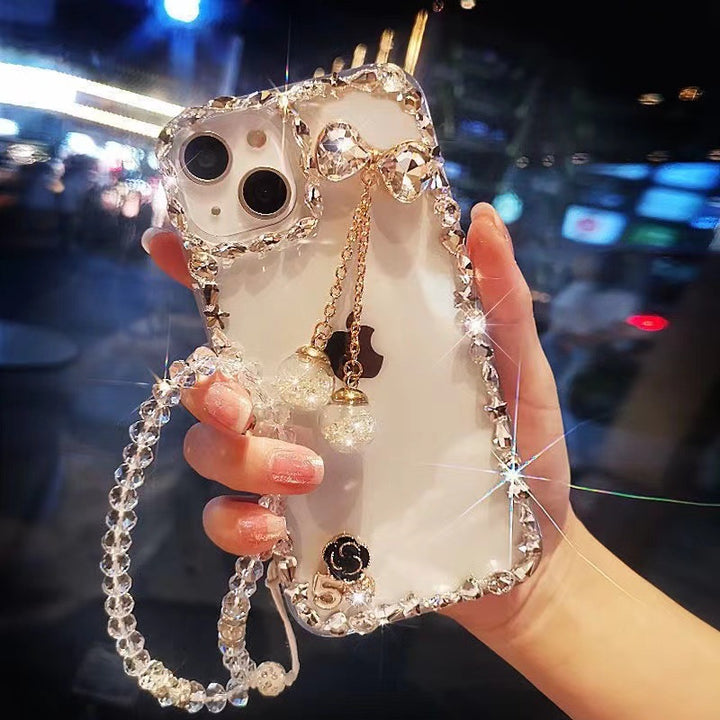 Max Glow Bow Dazzle Transparent Phone Case