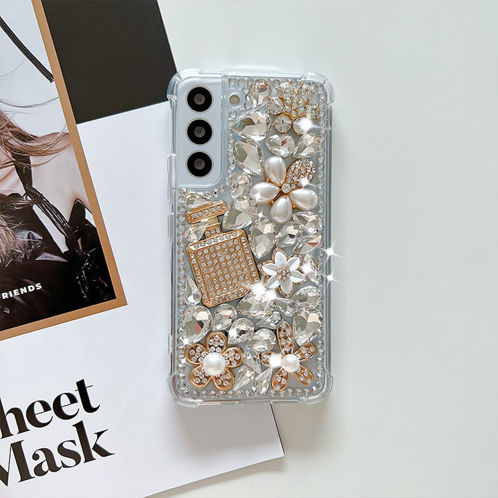 Flower Crystal Diamond Luxury Case - Samsung