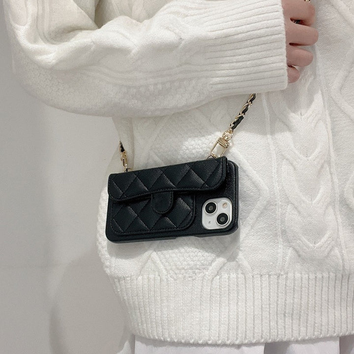 Luxe Wallet Crossbody Case With Adjustable Sling- Iphone