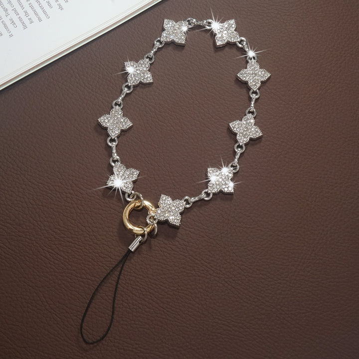 Natural Diamond Four Leaf Charm