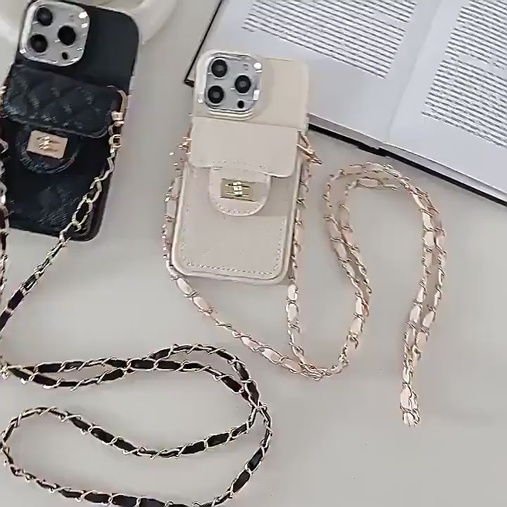 Luxury Wallet Crossbody Lanyard Chain Case