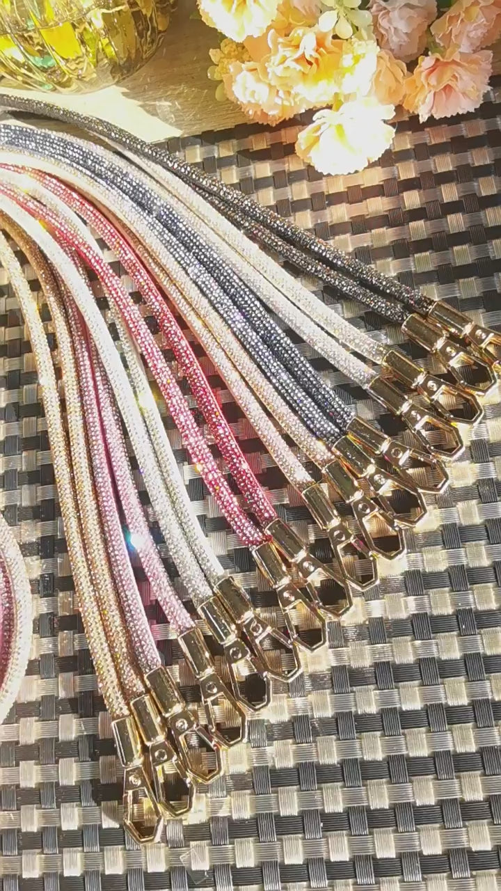 Diamond Charm Phone Lanyard