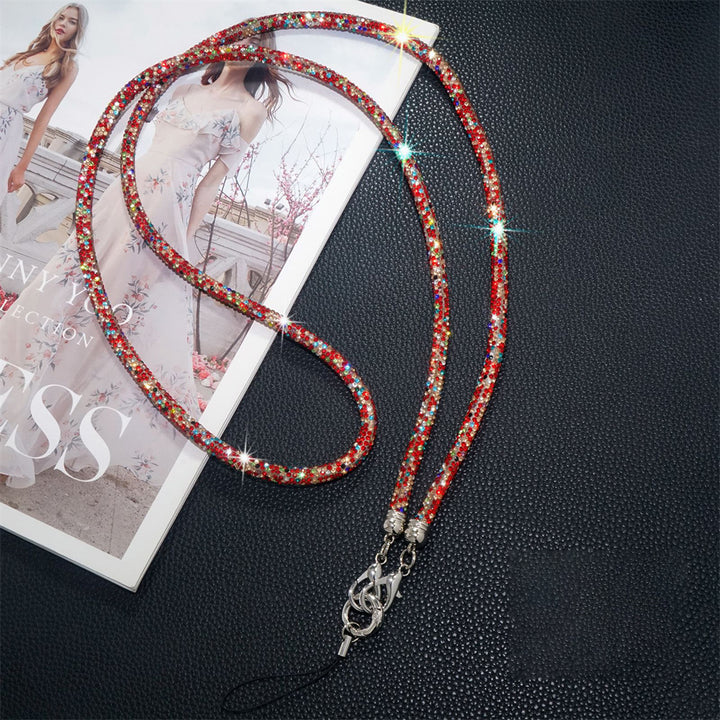 Diamond Charm Phone Lanyard