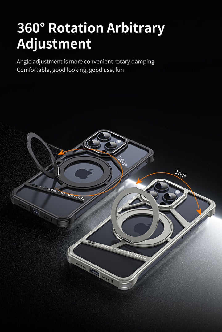 360 Degree Rotating Metal case