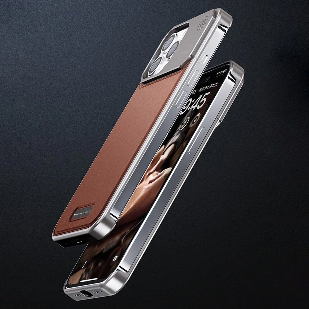 Aero Metallic Leather Case - iPhone