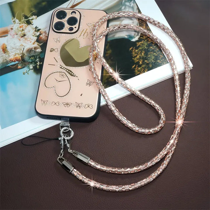 Diamond Bling Charm Phone Lanyard