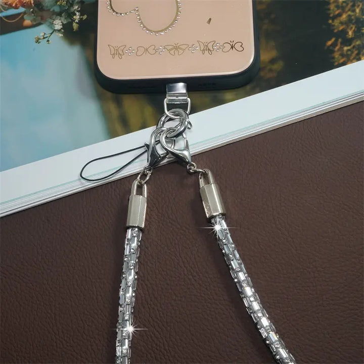 Diamond Bling Charm Phone Lanyard