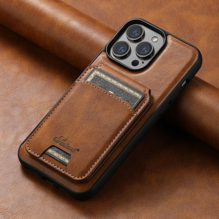 Premium Leather MagSafe Case with wallet - iPhone