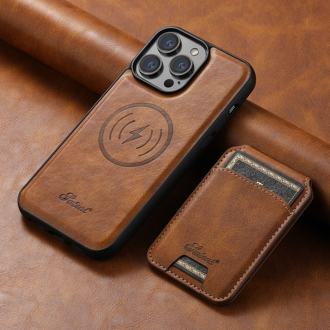 Premium Leather MagSafe Case with wallet - iPhone