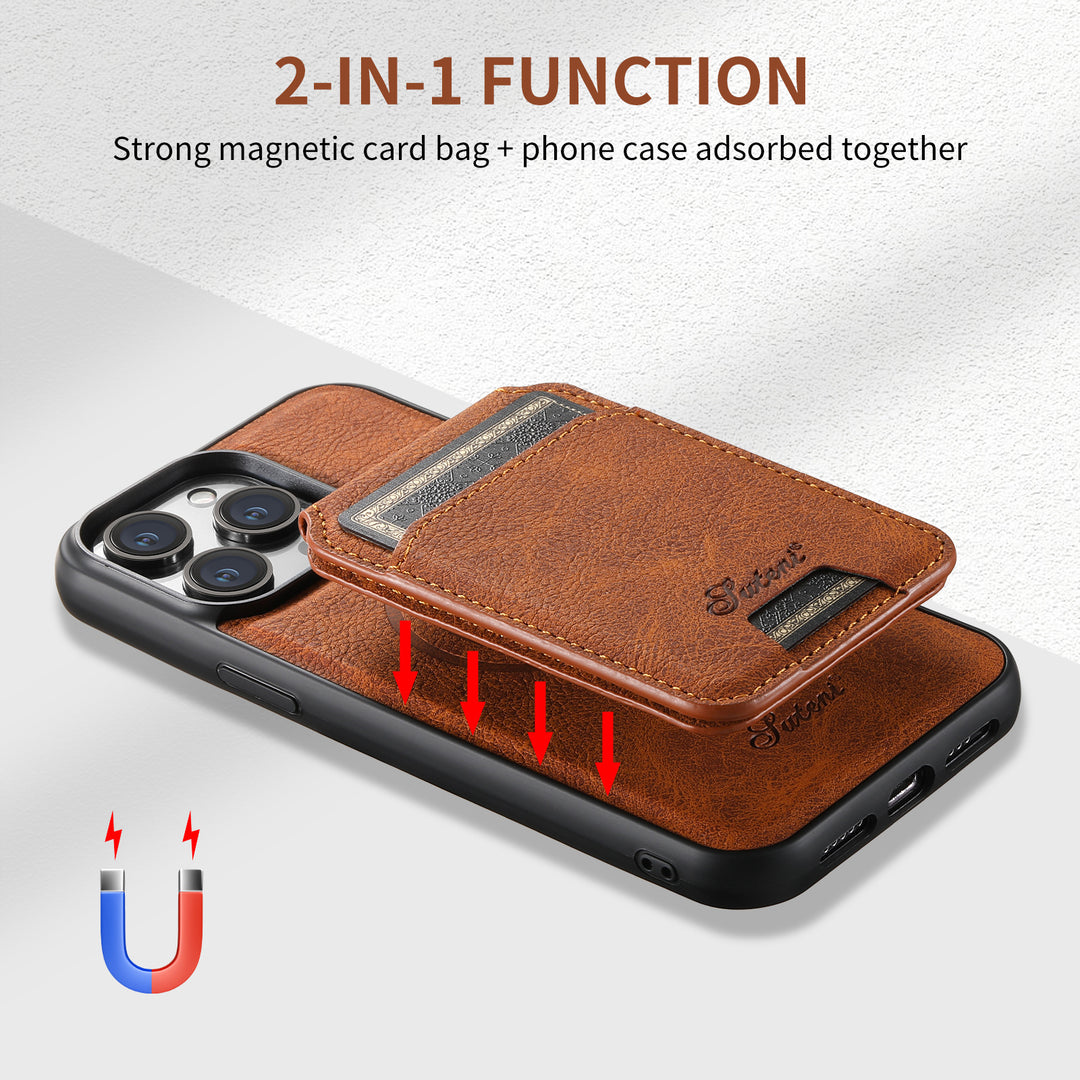 Premium Leather MagSafe Case with wallet - iPhone