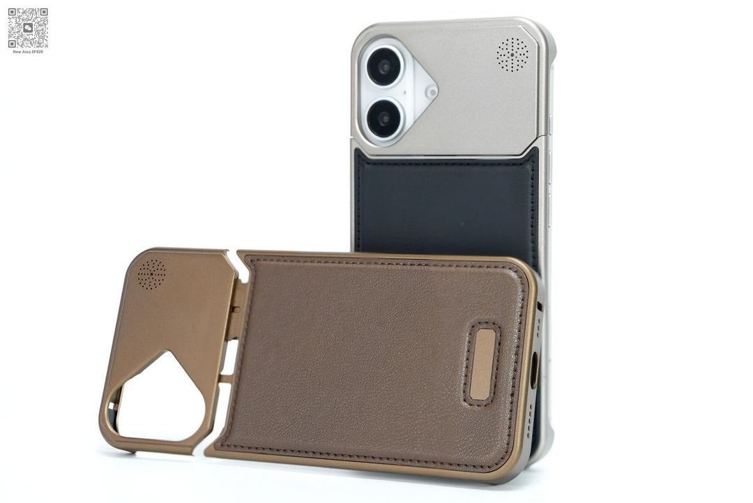 Aero Metallic Leather Case - iPhone