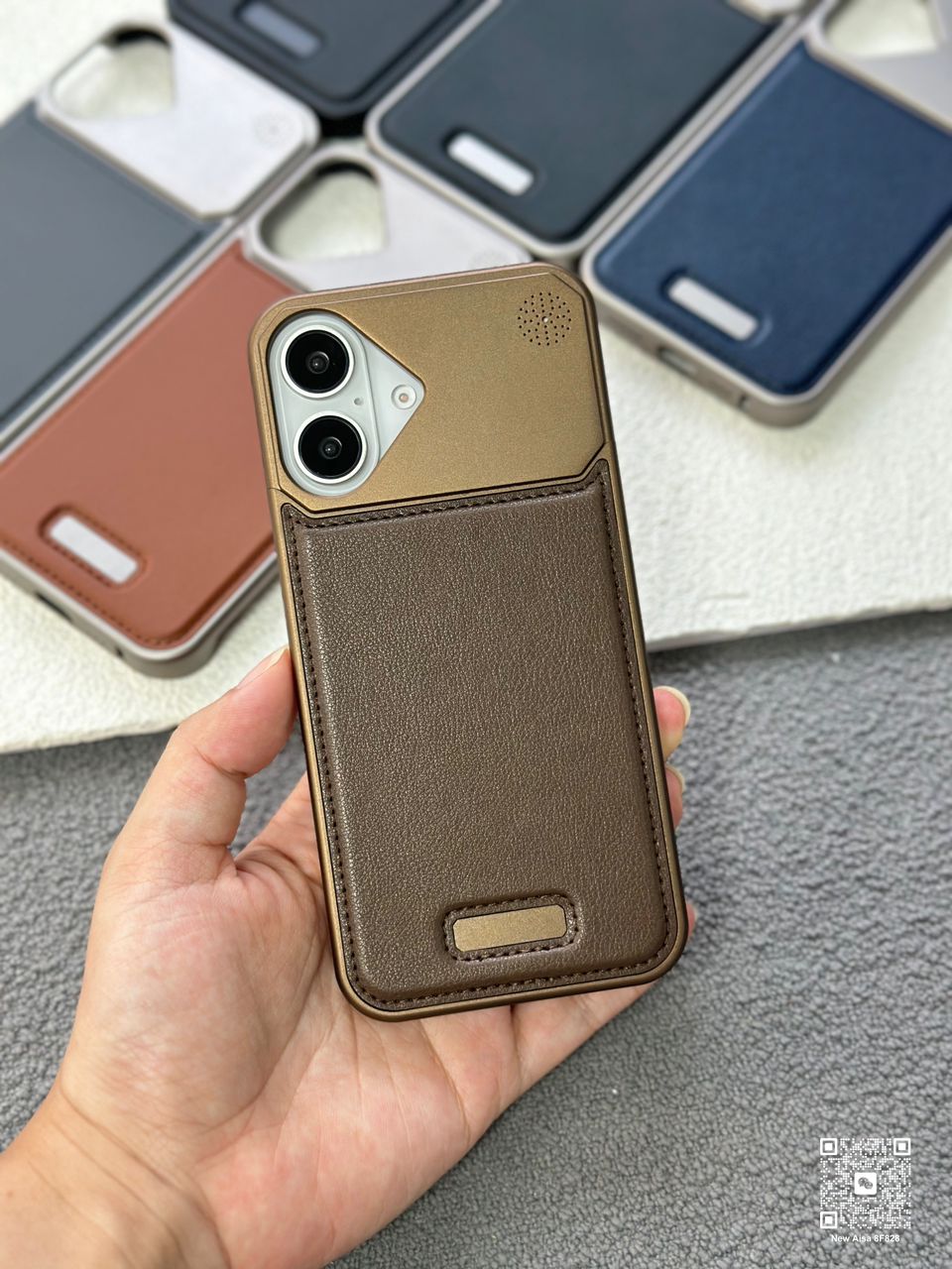 Aero Metallic Leather Case - iPhone