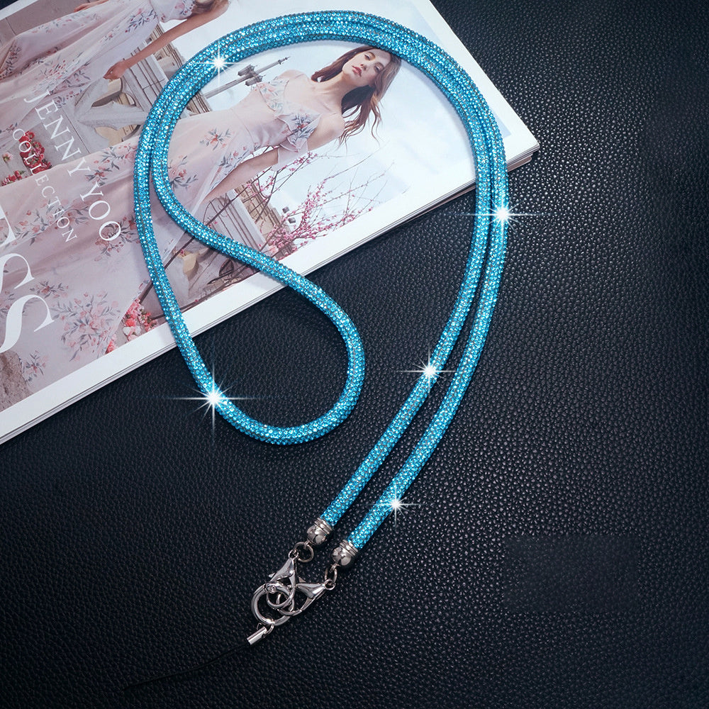 Diamond Charm Phone Lanyard