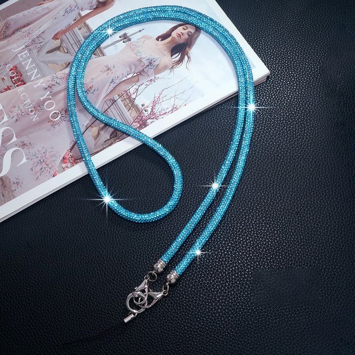 Diamond Charm Phone Lanyard