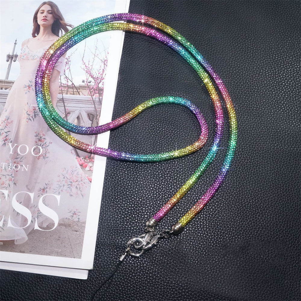 Diamond Charm Phone Lanyard