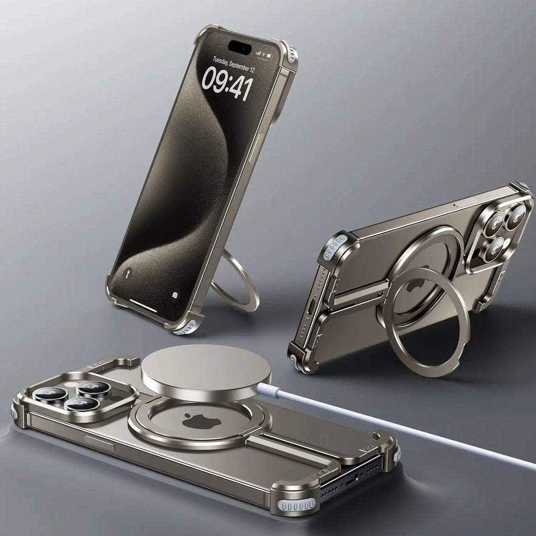 Pivot Guard Magnetic Ring Stand Case - iPhone