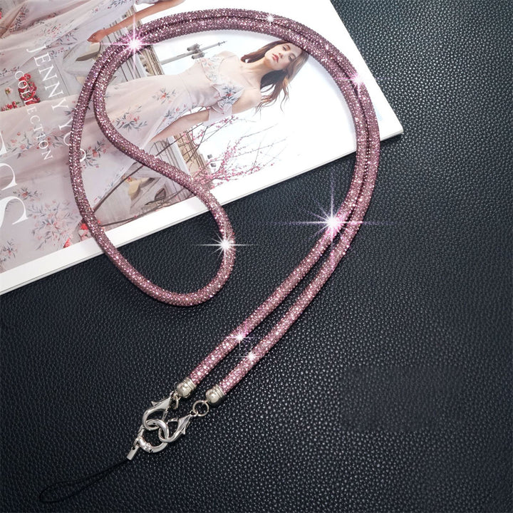 Diamond Charm Phone Lanyard