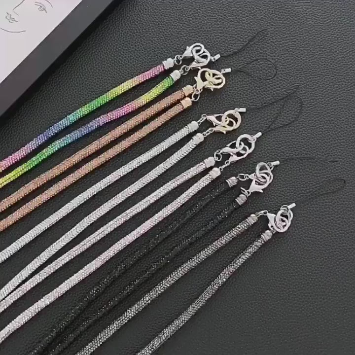 Diamond Charm Phone Lanyard