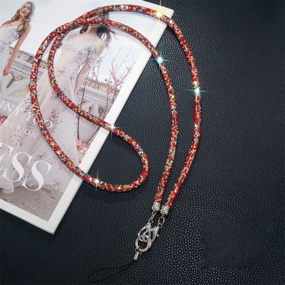 Diamond Charm Phone Lanyard